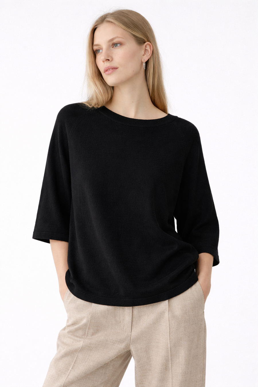 KNITTED RAGLAN TOP