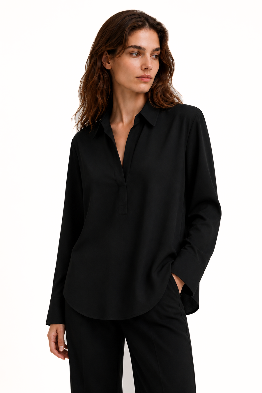 TEN LONG SLEEVE LYOCELL TUNIC